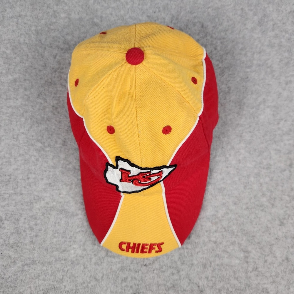 Kansas City Chiefs Hat‎ Cap Strap Back Red Yellow NFL Football Mens Kansas City - Picture 5 of 6